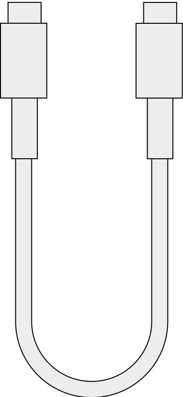 USB-C to C charging cable × 1